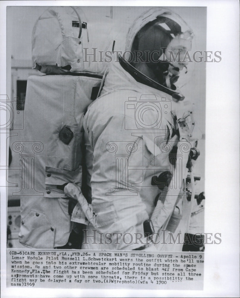 1969 Lunar Module Pilot Russell Schweickart - Historic Images