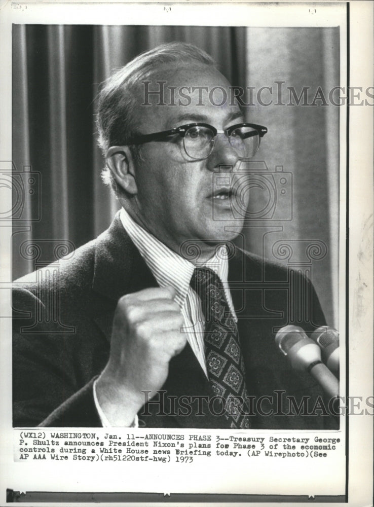 1973 Treasury Secretary George Shultz - Historic Images