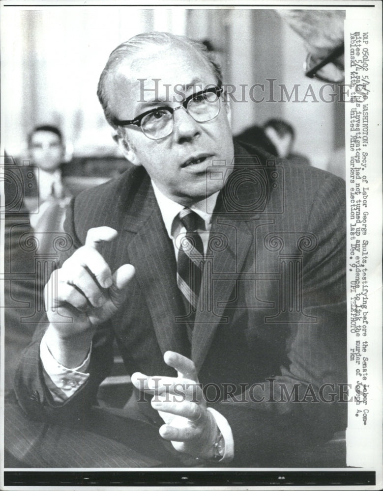 1970 George Shultz Testifying before Senate - Historic Images