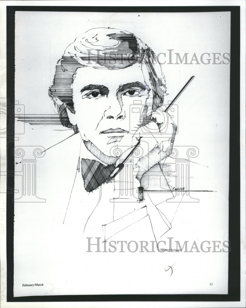 1981 Conductor Gerard Schwarz - Historic Images