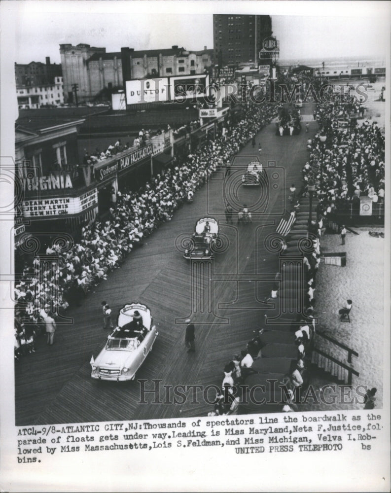 1958 Miss Maryland Parade Boardwalk - Historic Images