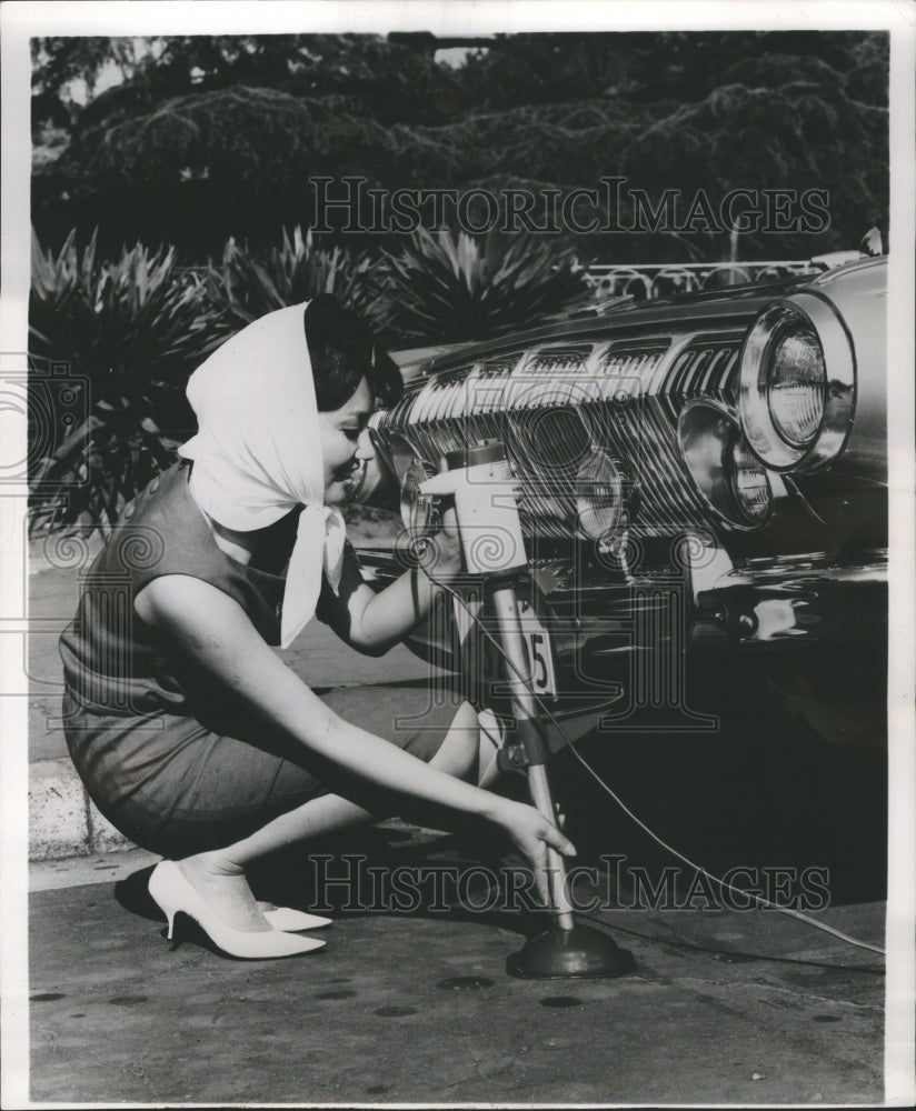 1964 Car Show Electro Jack Japanese Woman  - Historic Images