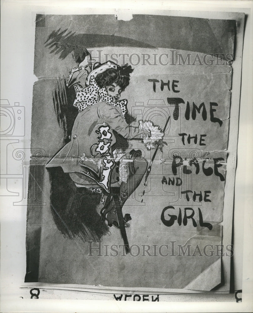 1947 Theatre The Time Place Girl Poster - Historic Images