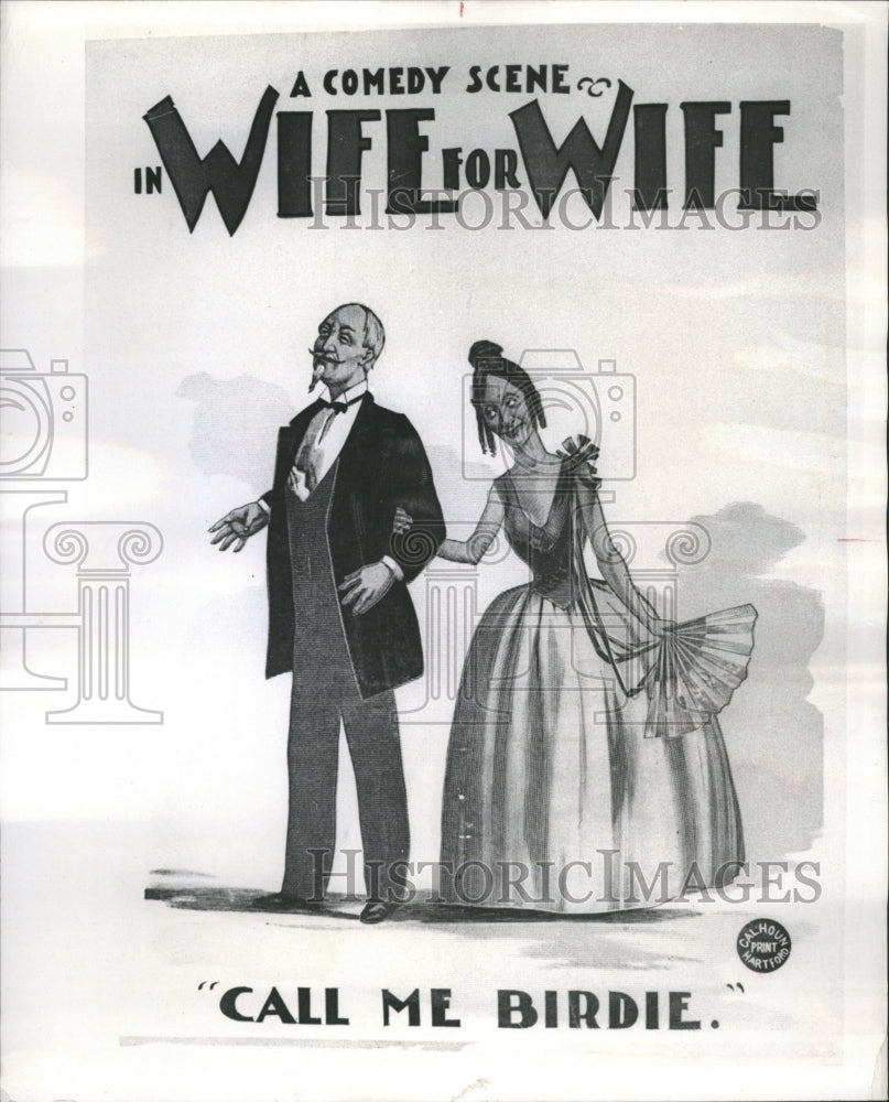 1968 Historical Theater Poster Wife Birdie - Historic Images