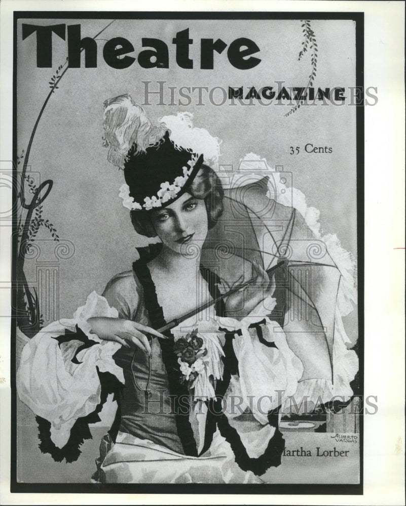 1982 Theatre Magazine Cover Martha Lorber - Historic Images