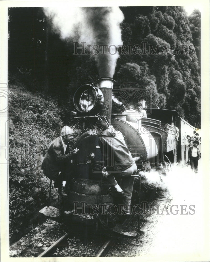 1985 Men on Train The Imperial Way - Historic Images