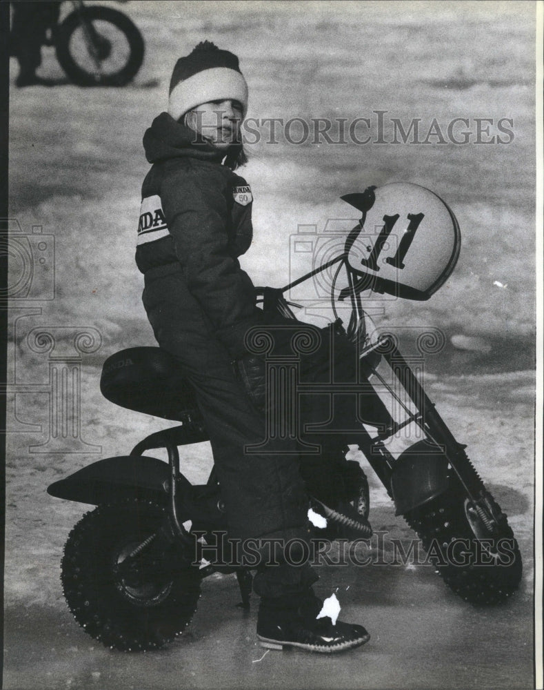 1983 Motorcycle Racing Ice Fox Lake - Historic Images