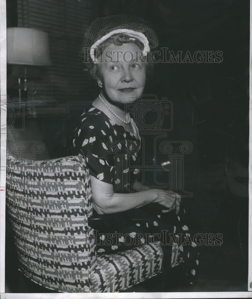 1954 Press Photo Edith Willkie Detroit American Korean - Historic Images