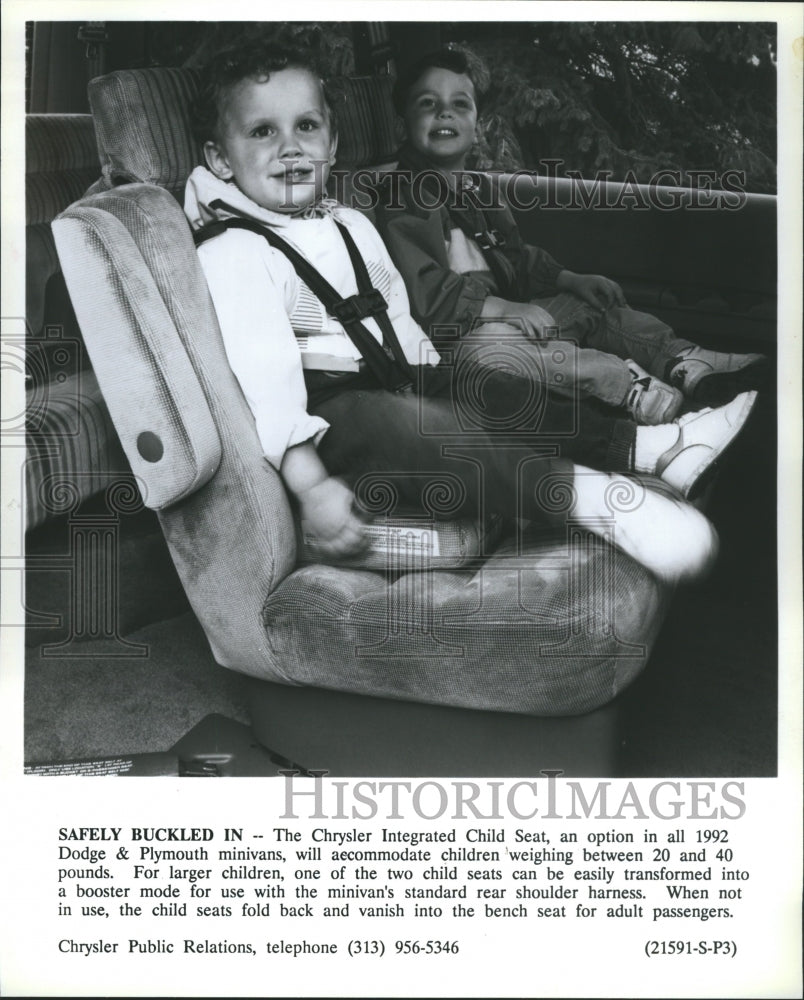 1991 The Chrysler Integrated Child Seat - Historic Images