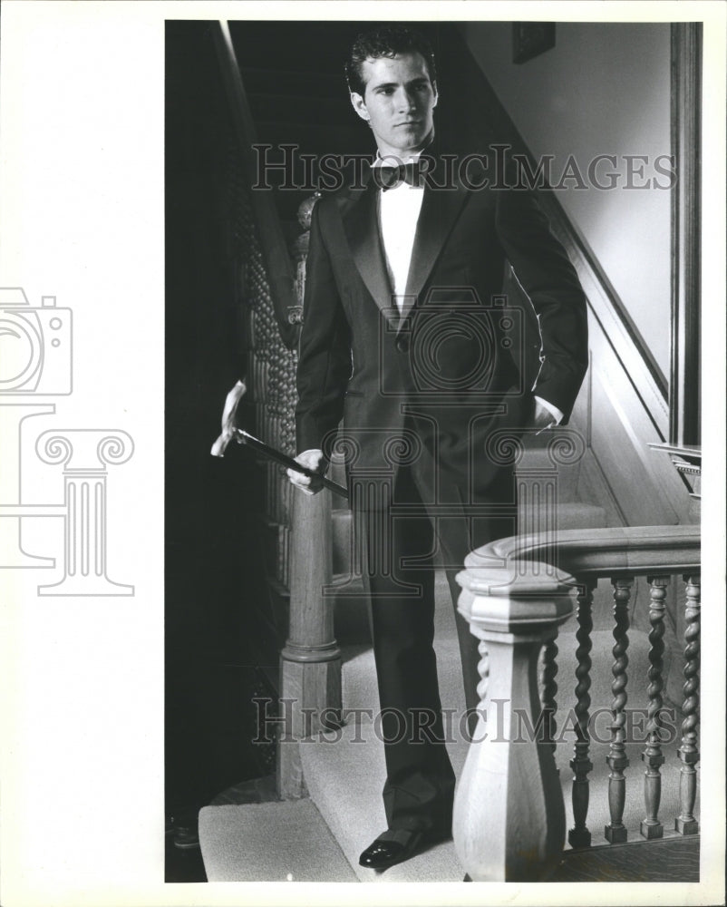 1983 Hickey Freeman Wool Suit Dominic Verti - Historic Images