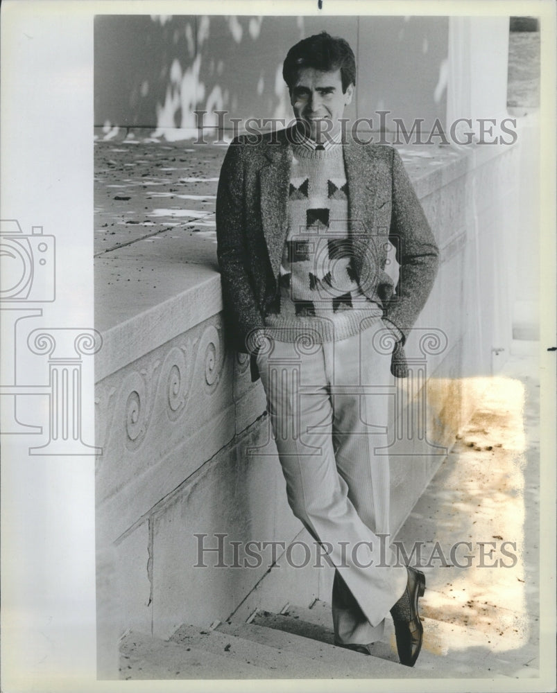 1984 Calvin Klein Gray Wool Sweater - Historic Images