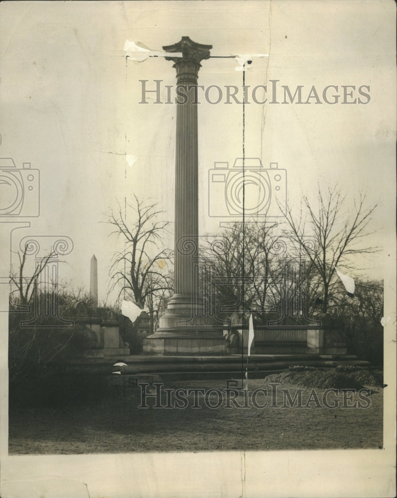 1929 Press Photo The Pullman Memorial Graceland Cemeter - Historic Images