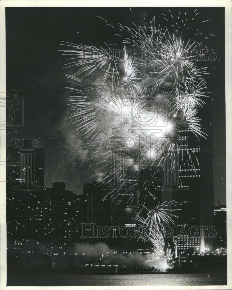 1982 Fire Works in Grant Park - Historic Images