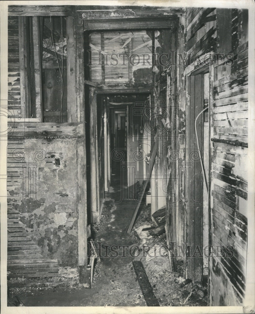 1957 Sparkler Causes Fire Vincennes Avenue  - Historic Images