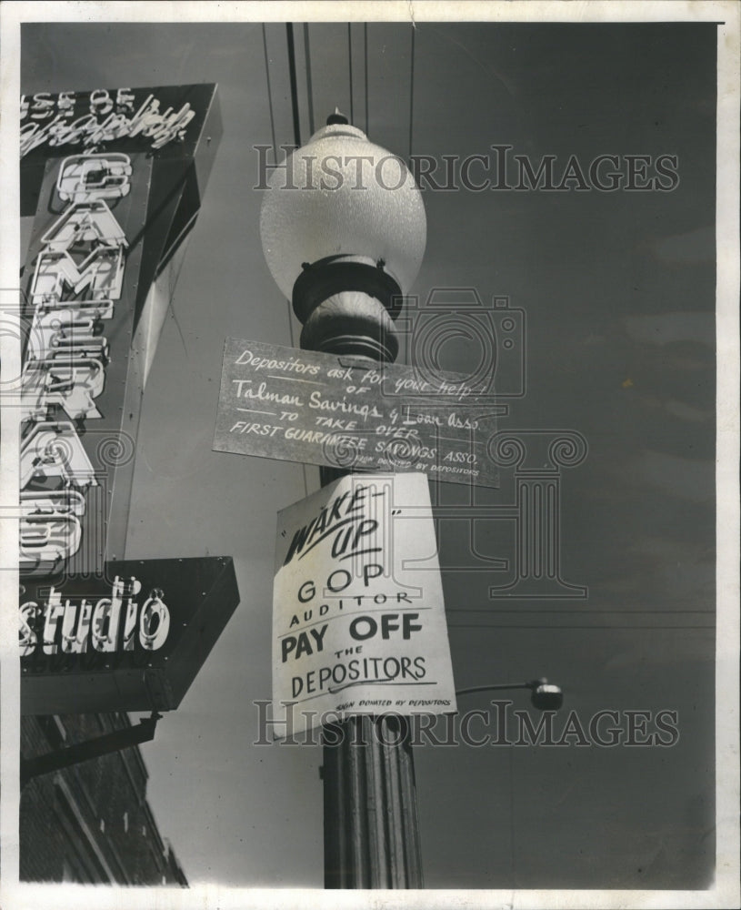 1957 Depositors Sign W North Ave Chicago - Historic Images