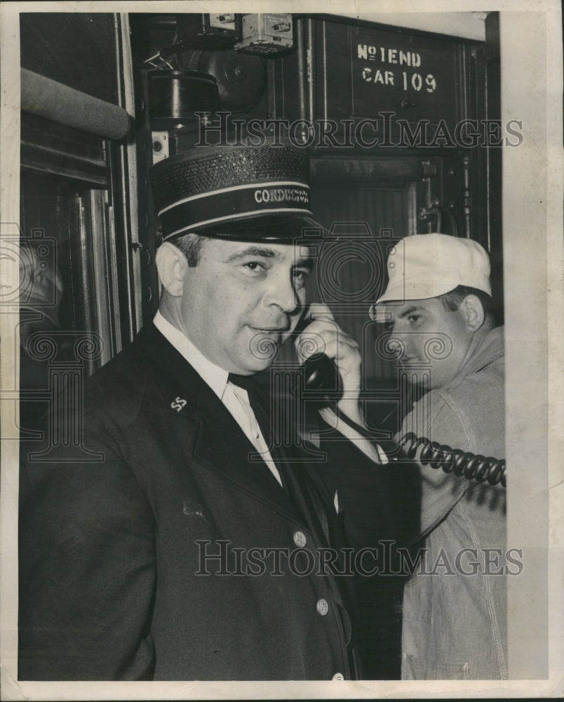 1949 Edward Hayman Train Radio Communicate - Historic Images