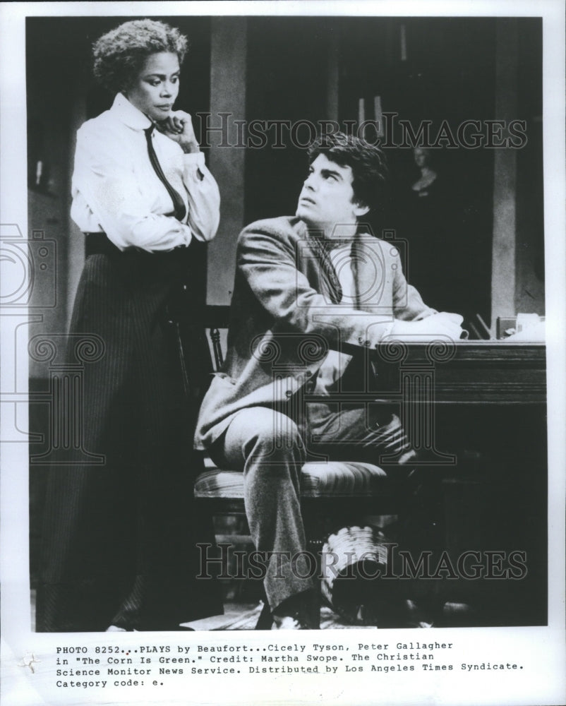 1985 Cicely Tyson Peter Gallagher - Historic Images