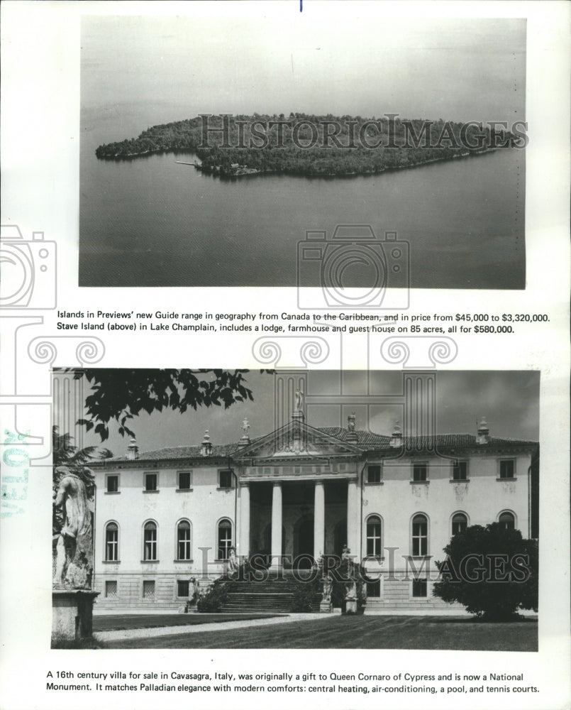 1975 Stave Island Lake Champlain Rotating - Historic Images