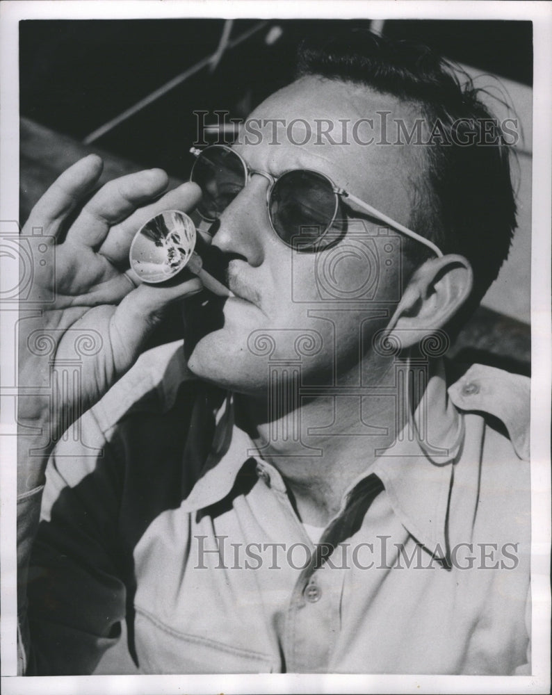 1954 Flashlight Reflector Light Cigarette - Historic Images