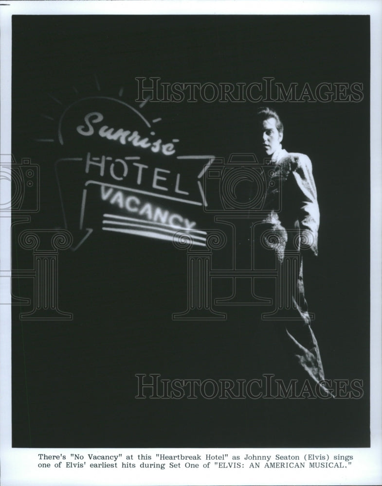 1988 Johnny Seaton Heartbreak Hotel Elvis - Historic Images