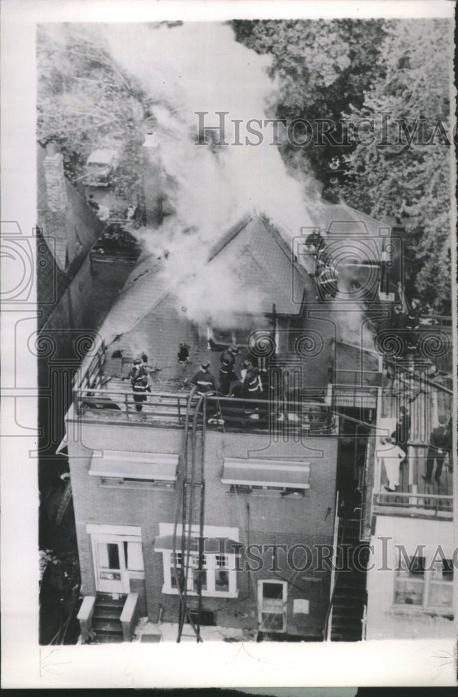1958 Firemen Work Outbreak Craig Rest Home - Historic Images