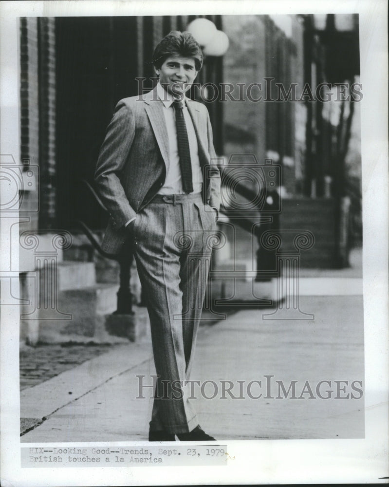 1979 Men&#39;s British-American Fitted Suit - Historic Images