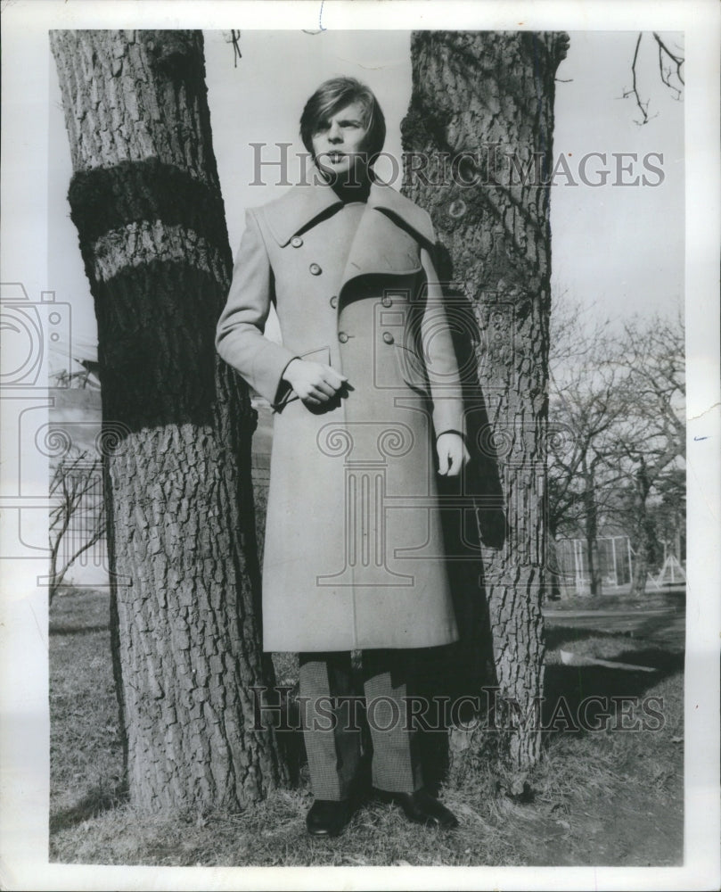 1969 Fashion Women Napoleonic Midi Coat - Historic Images