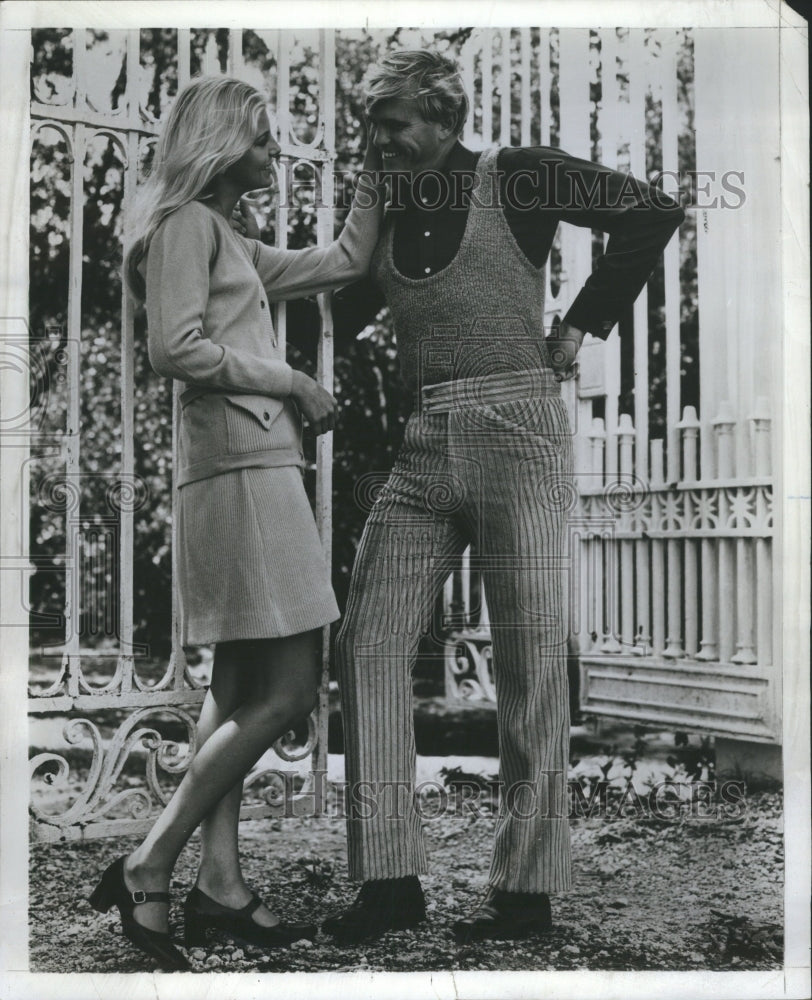 1970 Mens Corduroy,Flare,Wide-Waist slacks - Historic Images