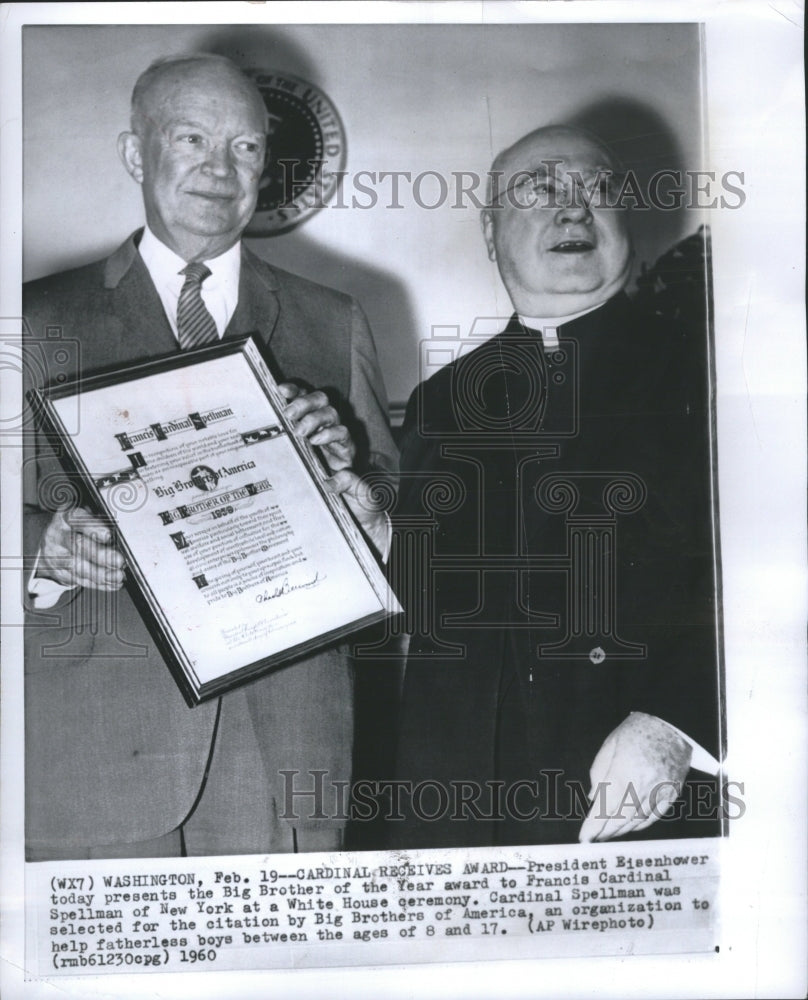 1960 Francis Cardinal Spellman President - Historic Images