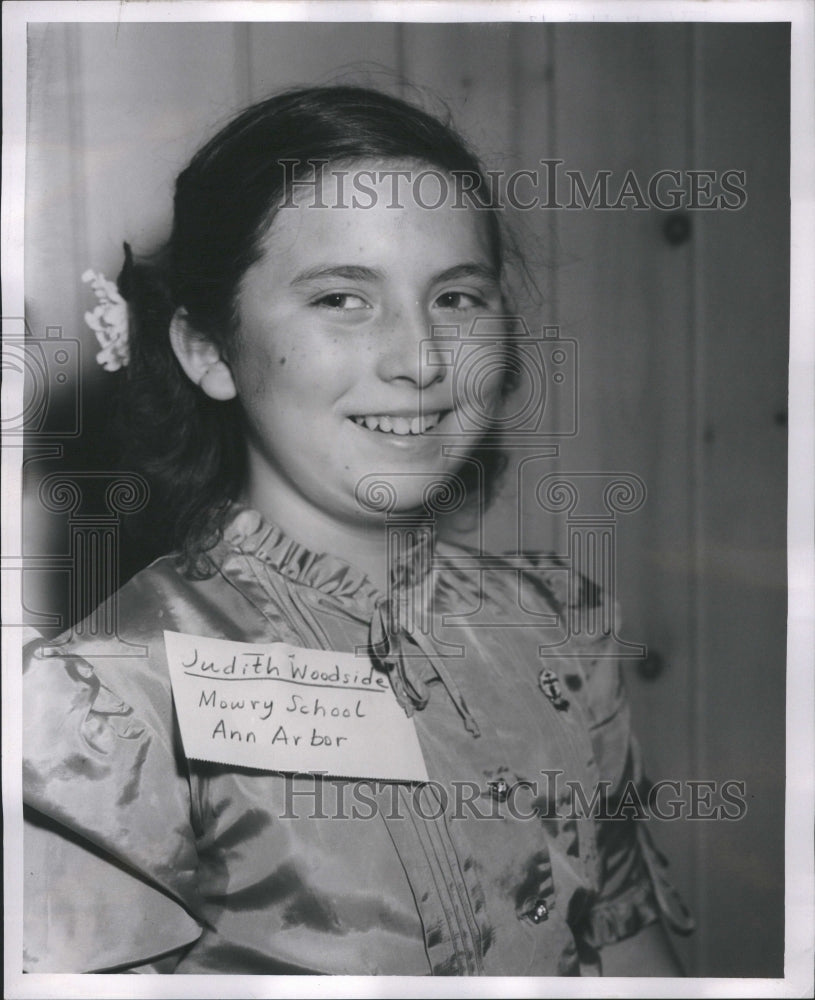 1953 Splling Bee Ann Arbor Mowry School Jud - Historic Images