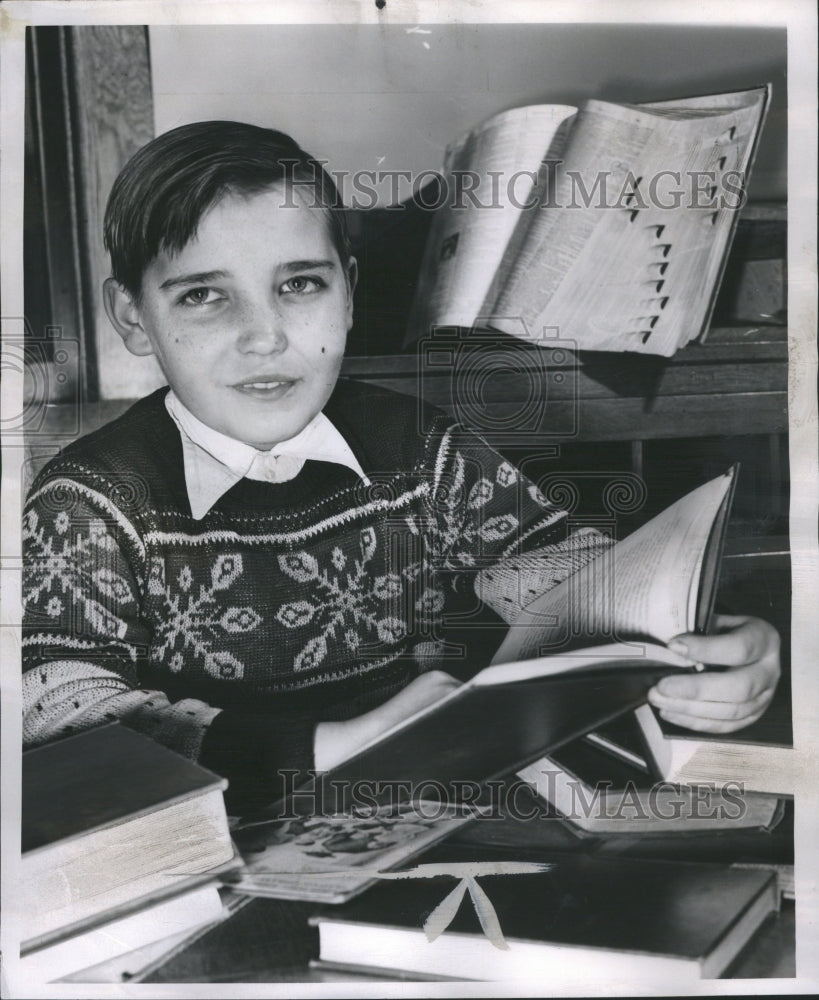 1953 Press Photo Spelling Bee George Niekraszewicz - RRR59925 - Historic Images