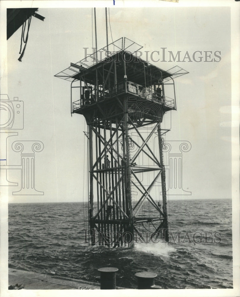 1975 Oil Drilling Offshore Lousiana - Historic Images
