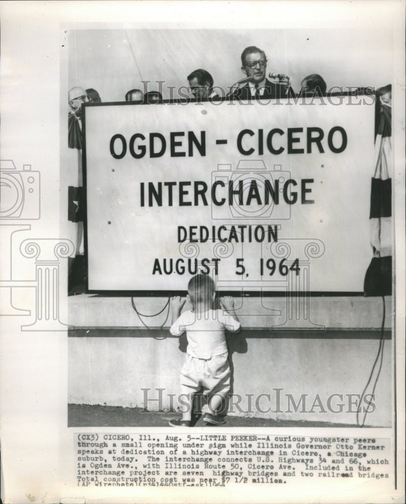 1964  Oden Cicero Interchange - Historic Images