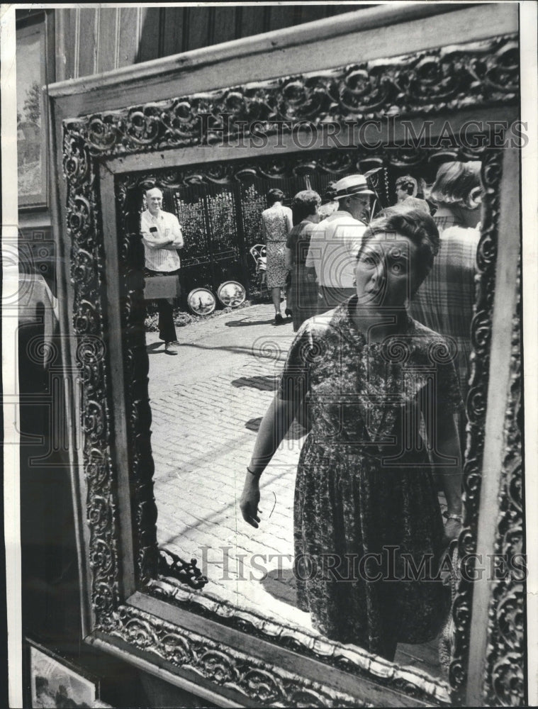 1966 Antiques Exhibition Mirror - Historic Images
