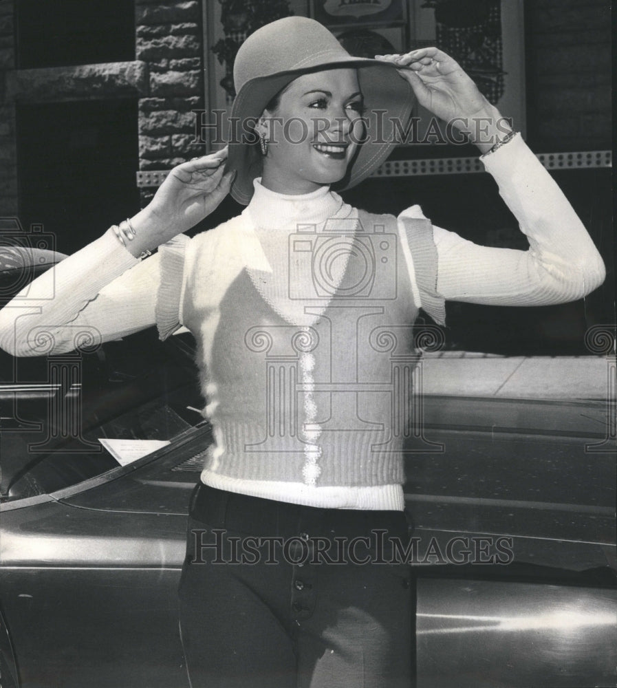 1972 Turtleneck Sweater Louis Caring Hat - Historic Images