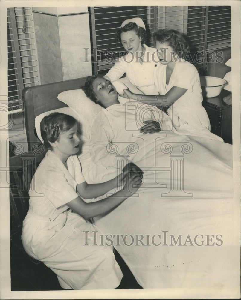 1949 Bette Weber Harriet overlie Nurse - Historic Images