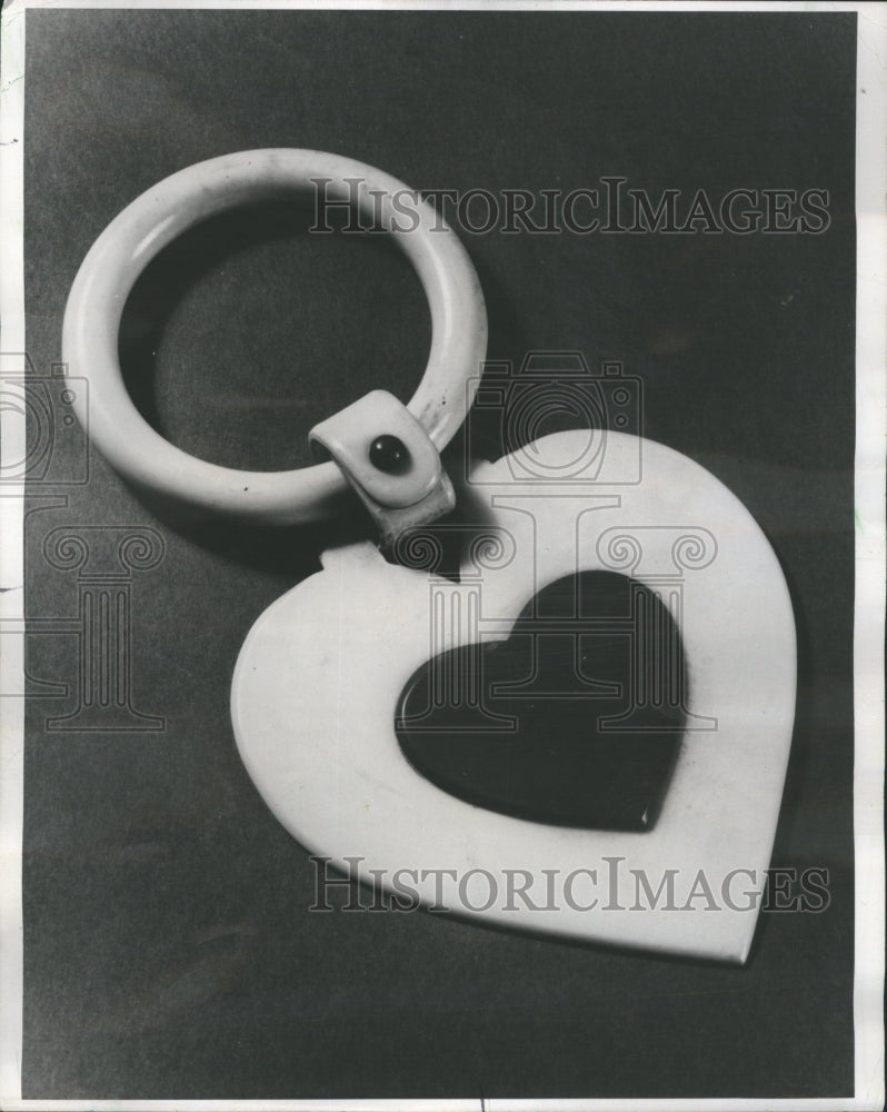 1973 Antiques Plastic Hearts Celluloid - Historic Images