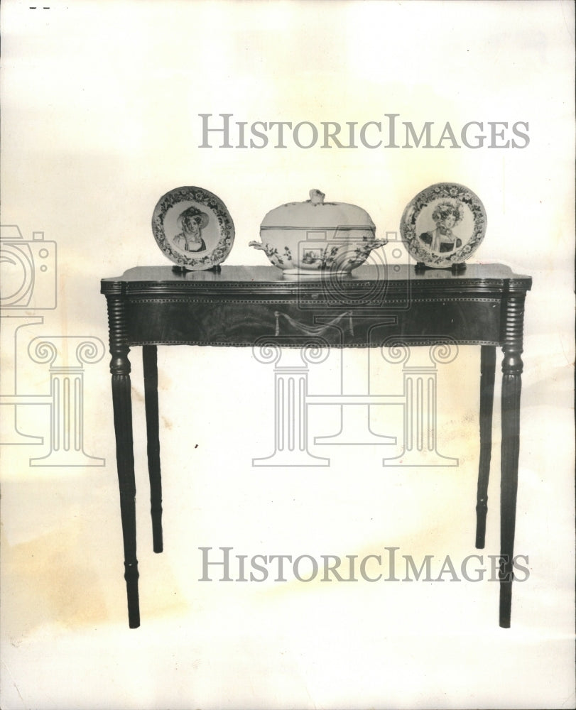 1973 Press Photo Antiques Show Furniture - Historic Images