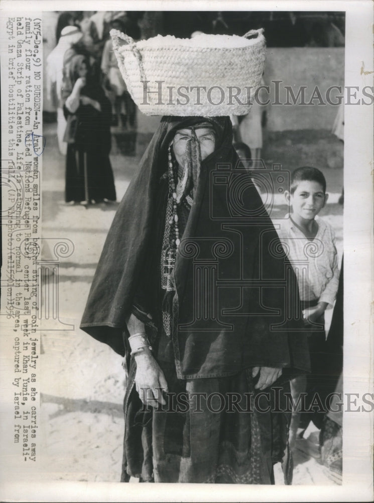 1956 Arab Woman United Nations Refugee Rel - Historic Images