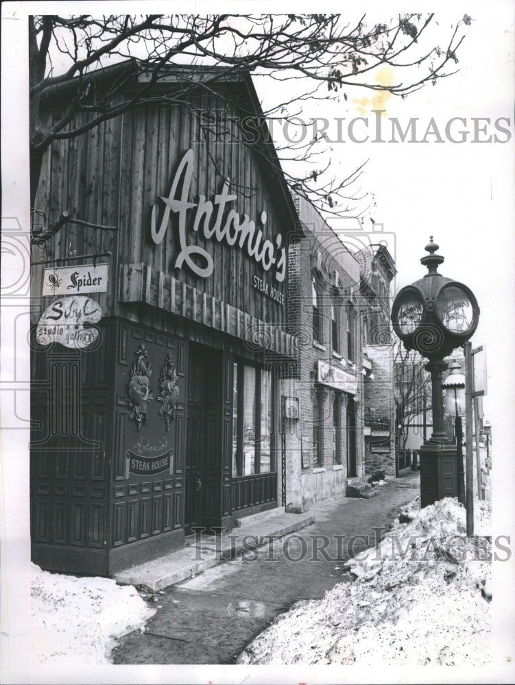 1967 Press Photo Antonios Steak House Frank Cafe - Historic Images