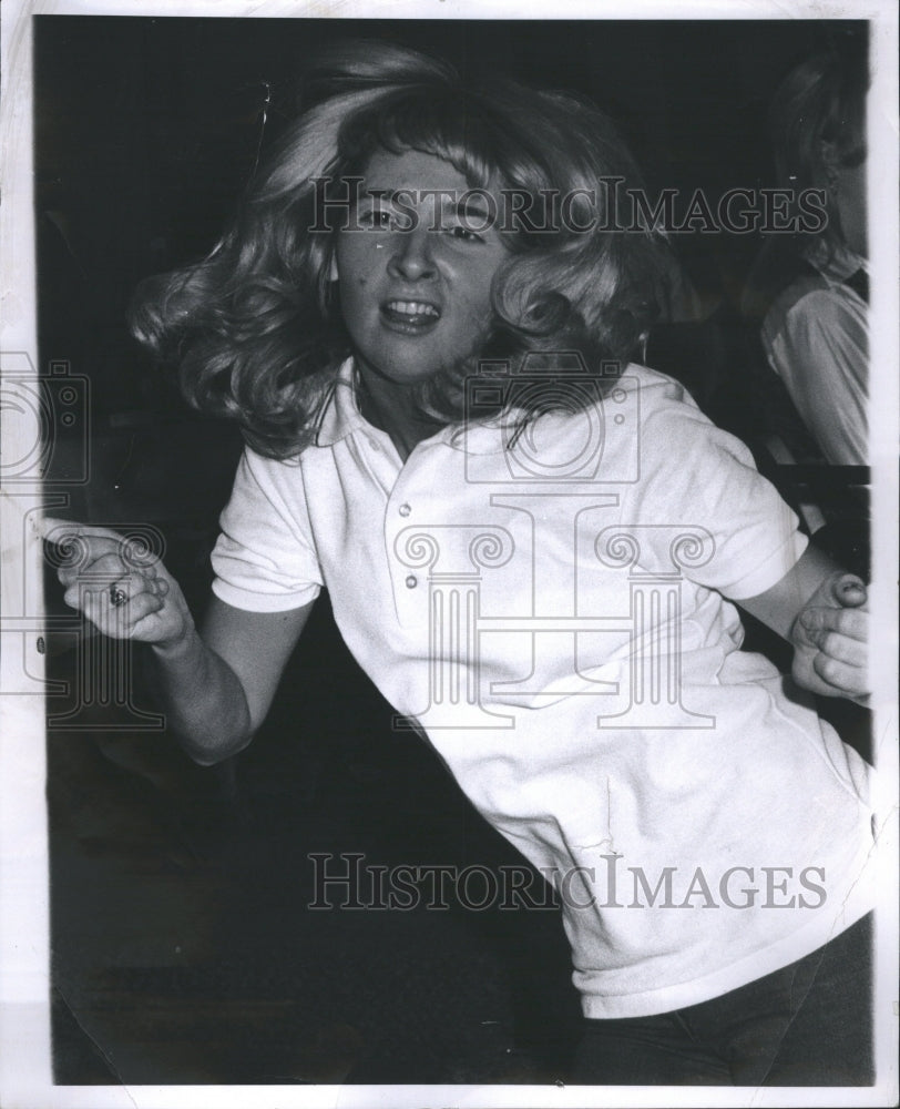 1970 Teenage Girl Dance Club White T Shirt - Historic Images