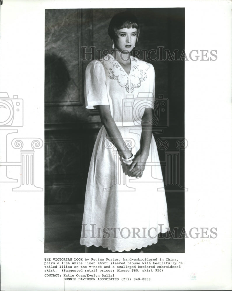 1986 Regina Porter Fashion Designer China - Historic Images