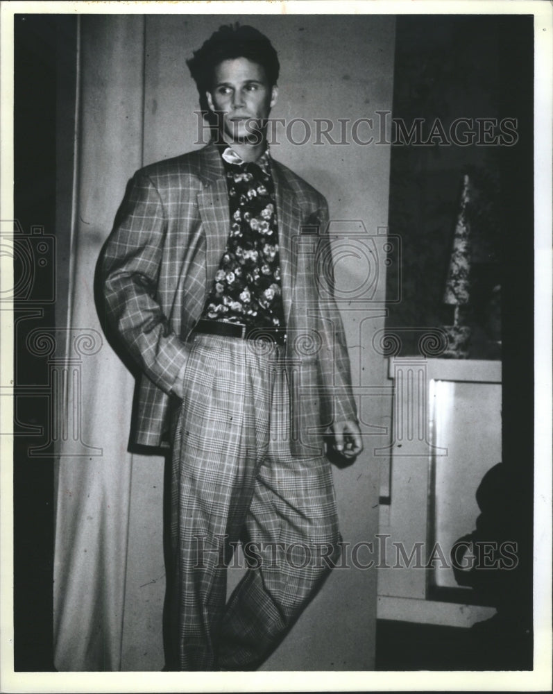 1988 Willi Wear WoolViscose Plaid Blazers - Historic Images