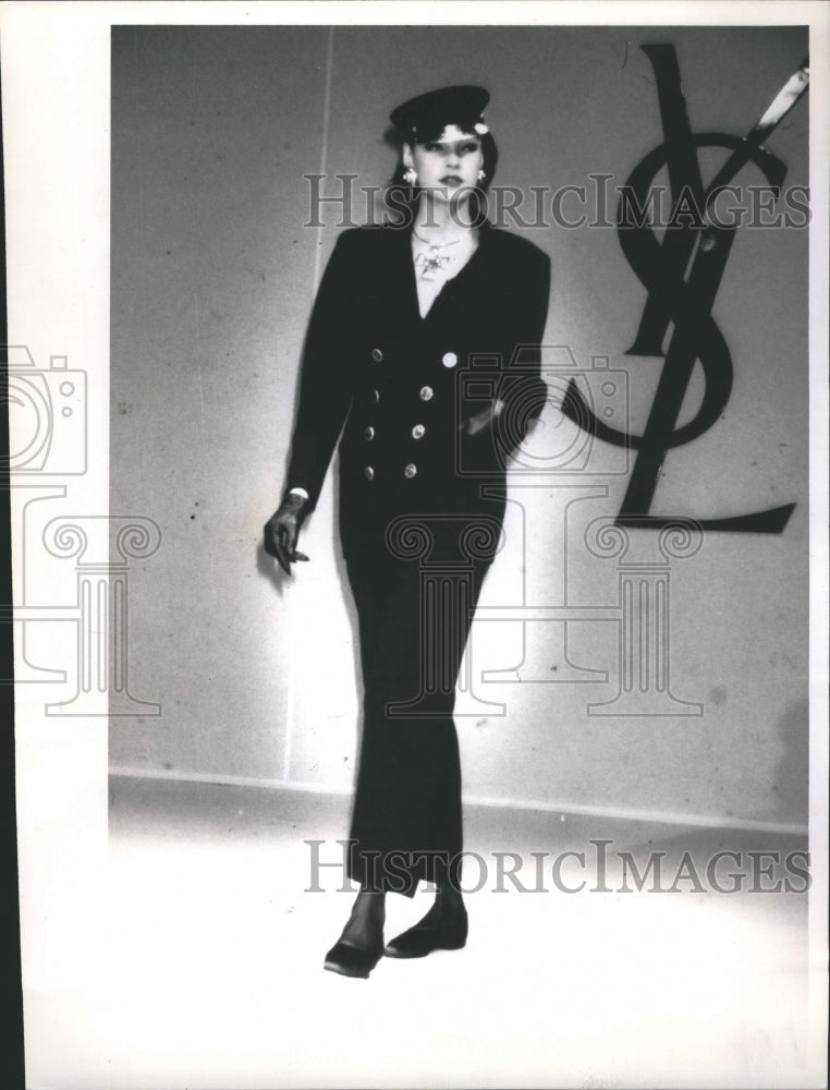 1988 Yves Saint Laurent Fashion Designer - Historic Images