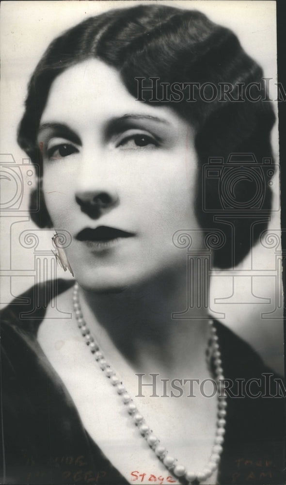 1928 Mary Nash American Actress Dramatic - Historic Images