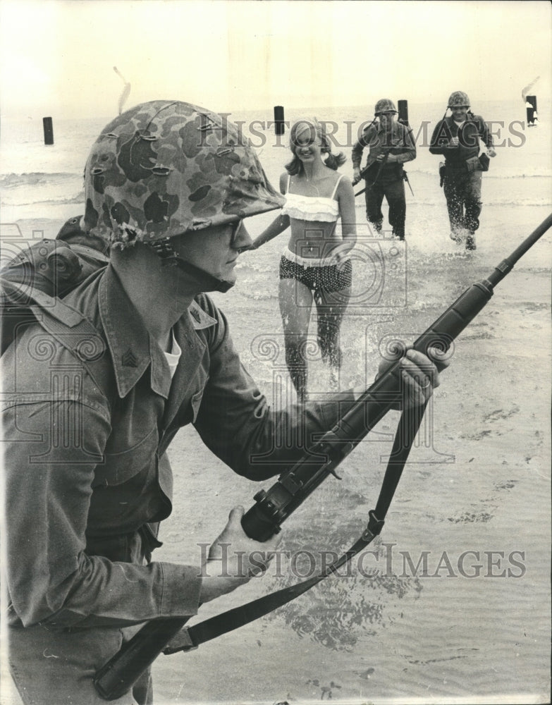 1965 Marines invade North Avenue Beach - Historic Images