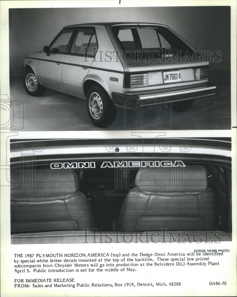 1986 Dodge Omni America - Historic Images