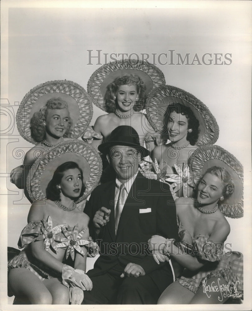  Mike Mazurki Surrounded by Five Dolls - Historic Images
