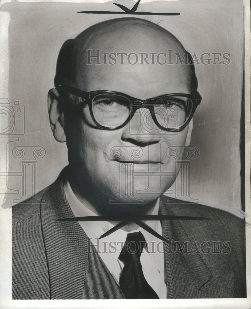 1961 Man Glasses Suit Tie - Historic Images