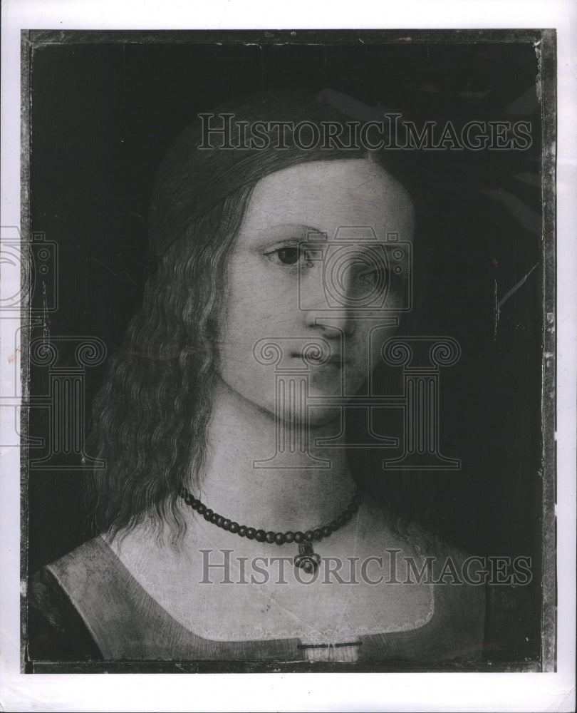 1954 Press Photo Bastiano Mainardi Florentine Lady - Historic Images